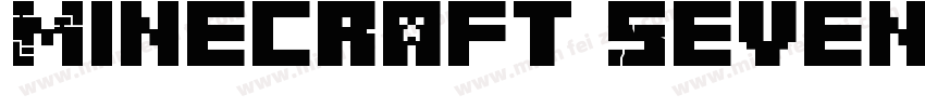 Minecraft Sevenv2 Regular字体转换